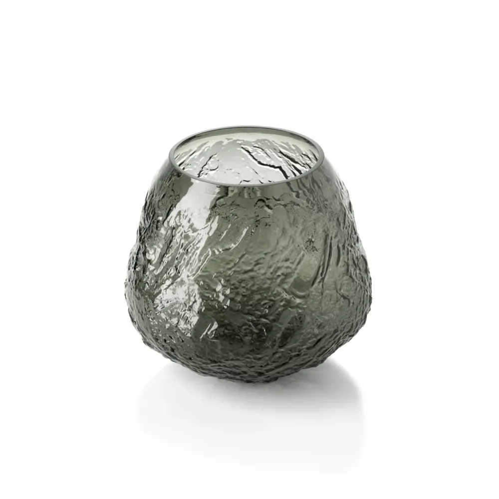 Die Earth Crater Vase - Schwarz - L
