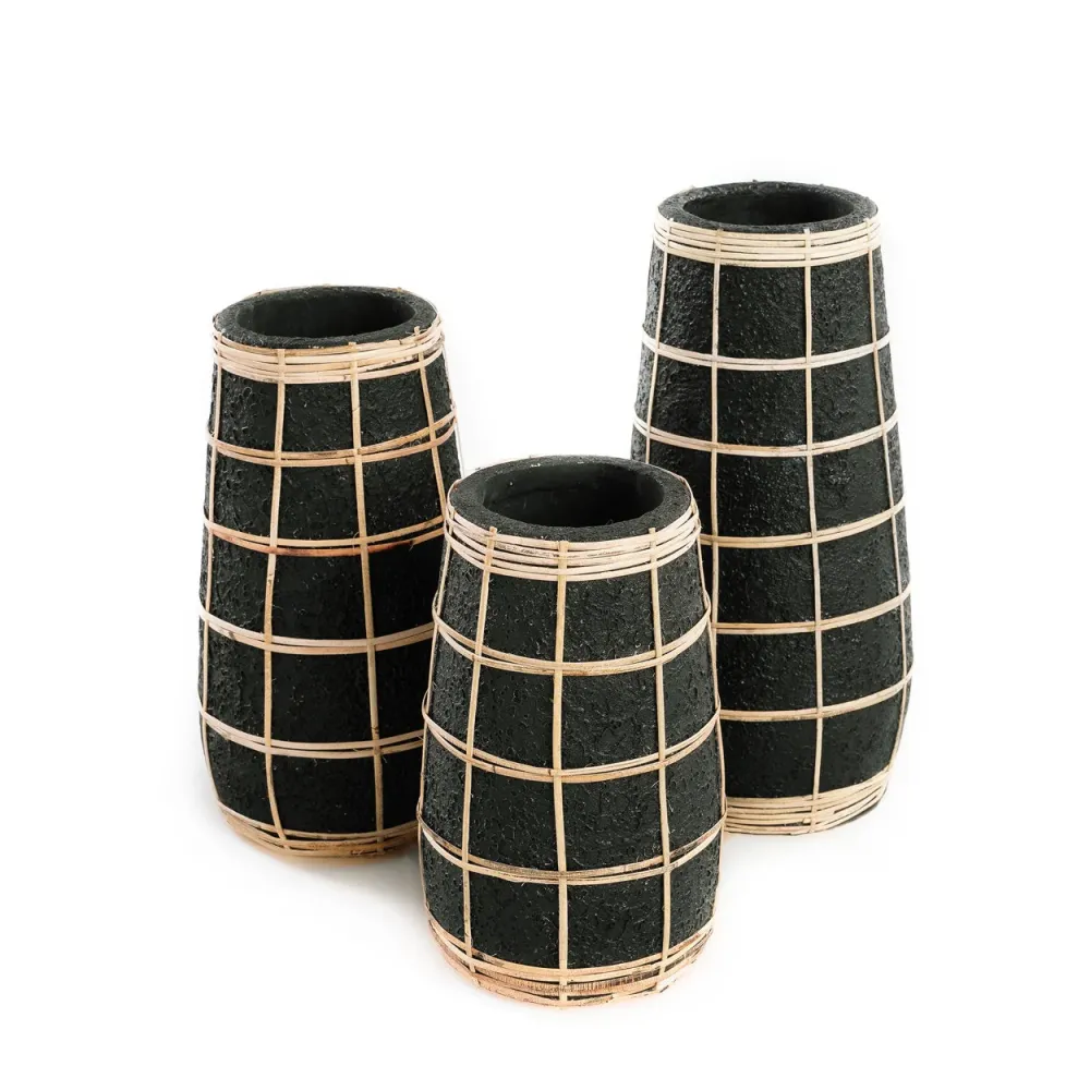 Die süße Vase - Schwarz Natur - L