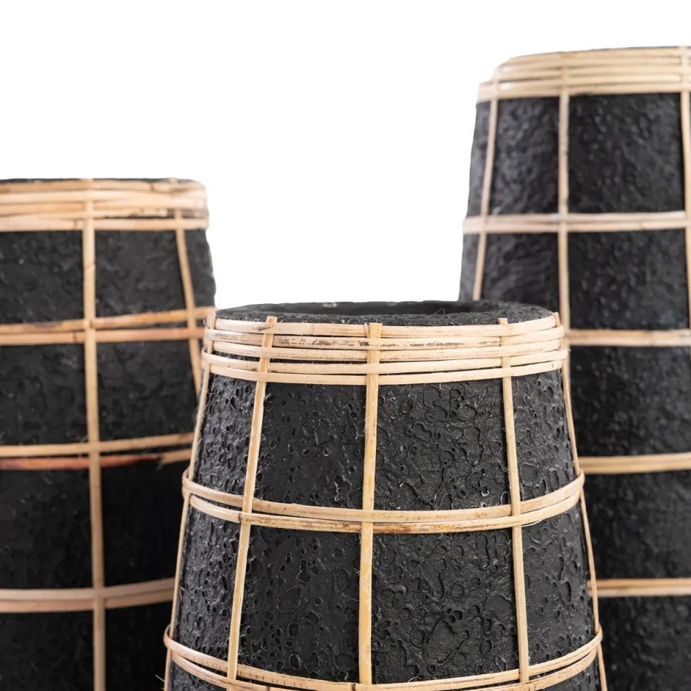 Die süße Vase - Schwarz Natur - L