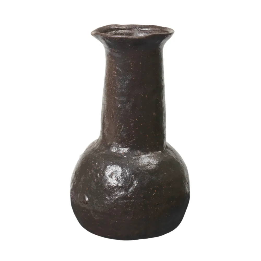 DORO BOTTLE Vase dunkelbraun