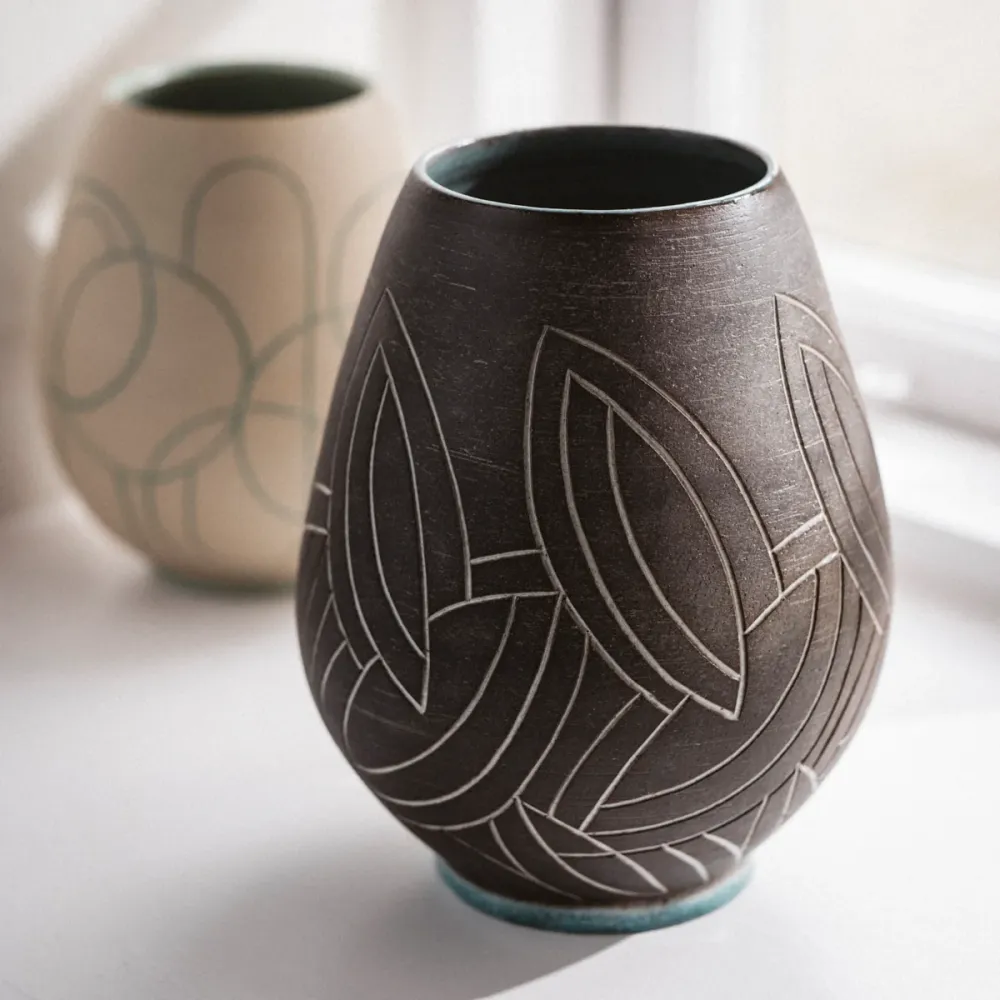 Elina Martian, Vase, Steinzeug Keramik, 21cm