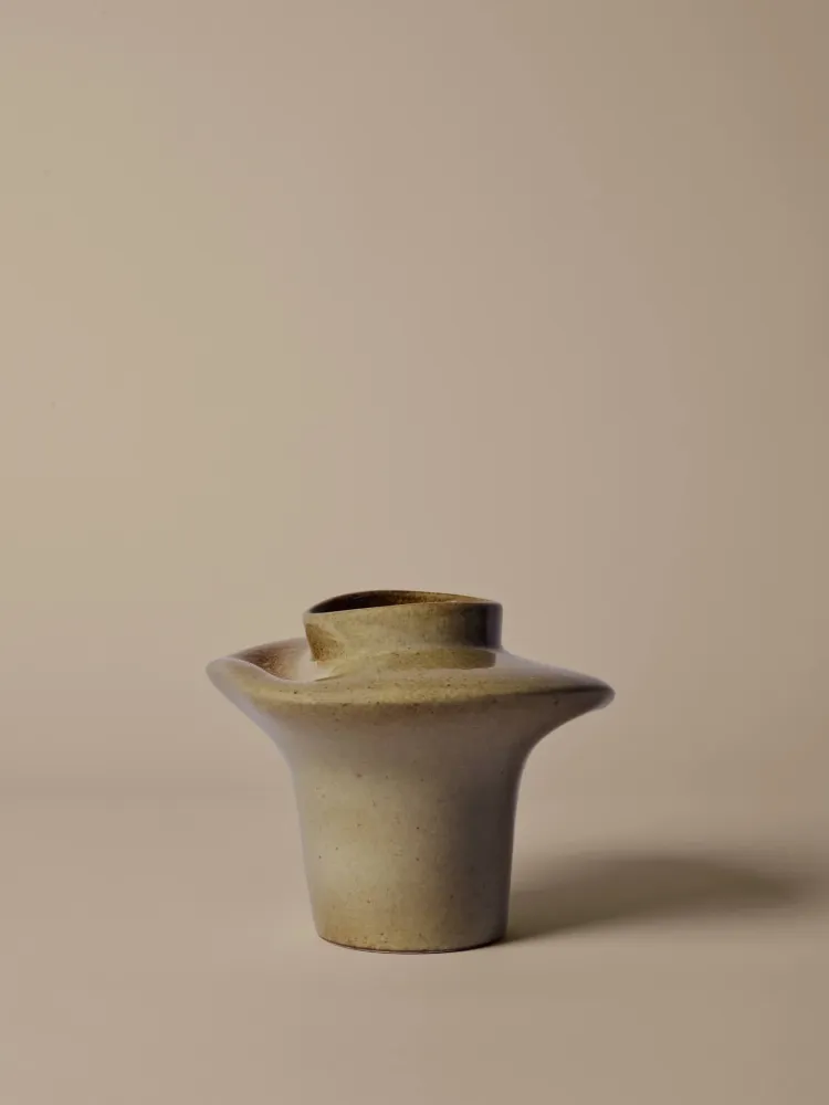 Evio Vase - Small - Elm Green