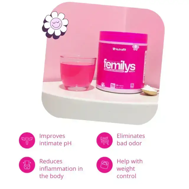 Femilys Beauty Probiotisches Pulver für das Wohlbefinden der Frau – Intime Flora & Stimmungsbalance 5.29 oz (150 g)