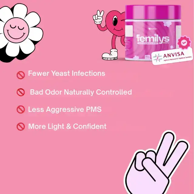 Femilys Beauty Probiotisches Pulver für das Wohlbefinden der Frau – Intime Flora & Stimmungsbalance 5.29 oz (150 g)
