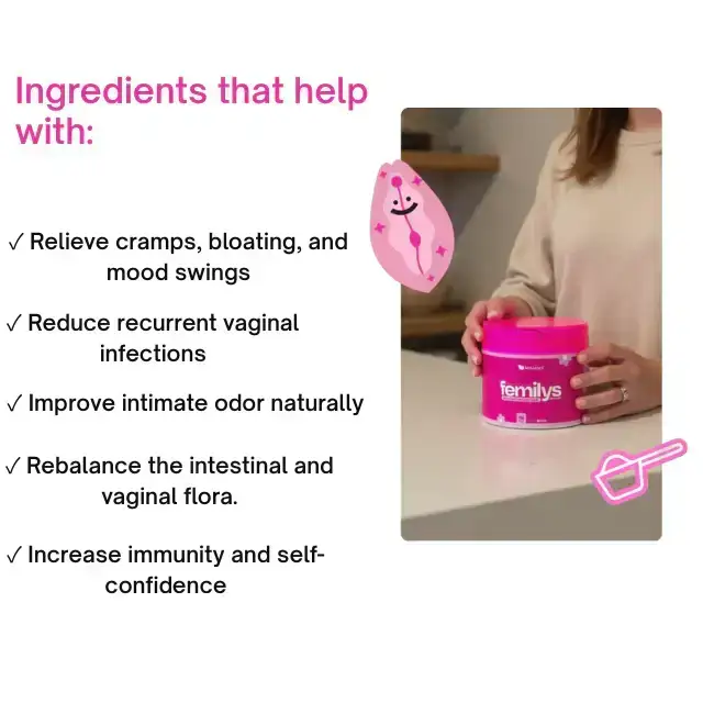 Femilys Beauty Probiotisches Pulver für das Wohlbefinden der Frau – Intime Flora & Stimmungsbalance 5.29 oz (150 g)