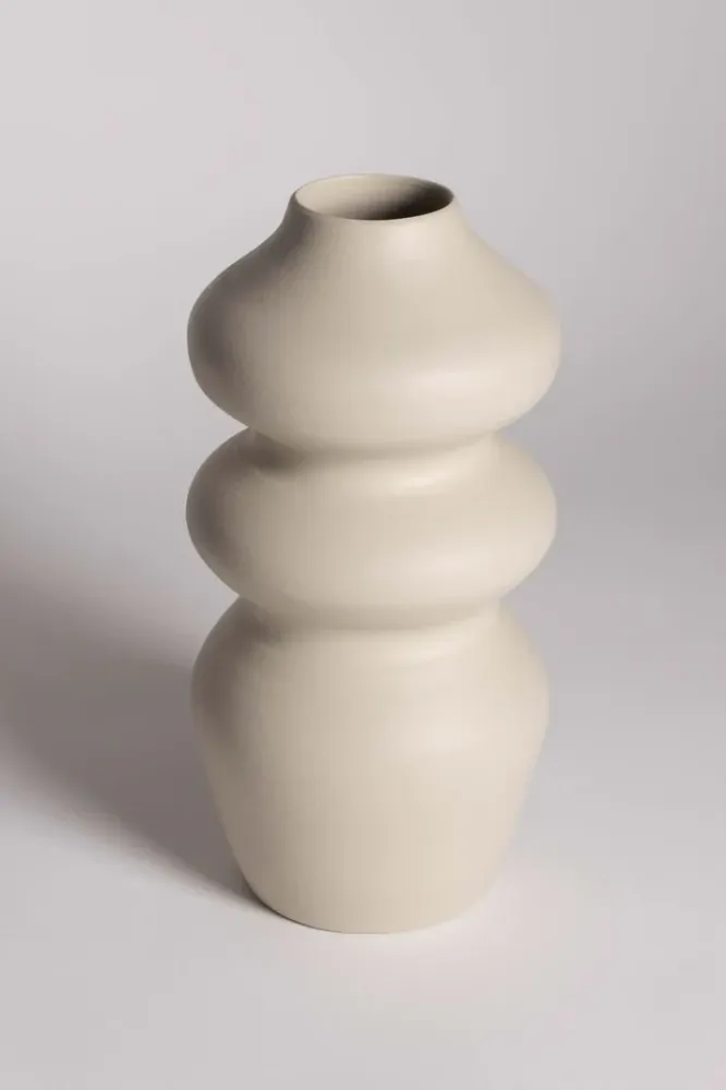 Flow Off White Decorative Vase