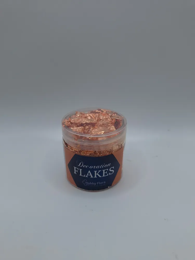 Folienflocken / Dekoflocken Kupfer (Decoration Flakes / Gilding Flakes Copper) | Hobby Flora