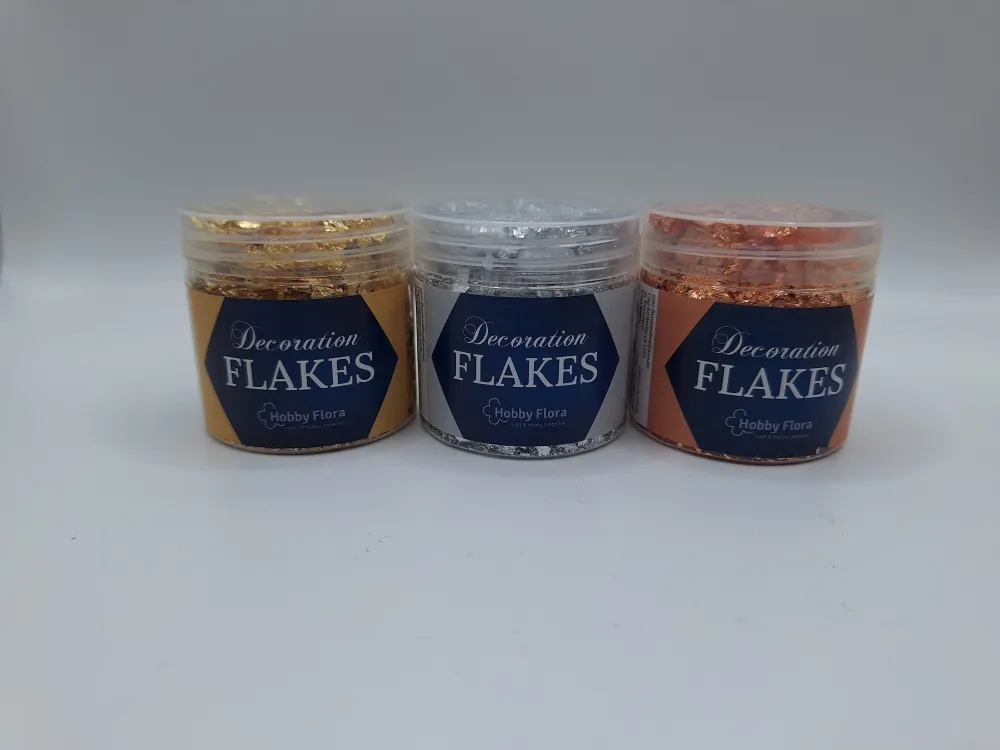Folienflocken / Dekoflocken Kupfer (Decoration Flakes / Gilding Flakes Copper) | Hobby Flora
