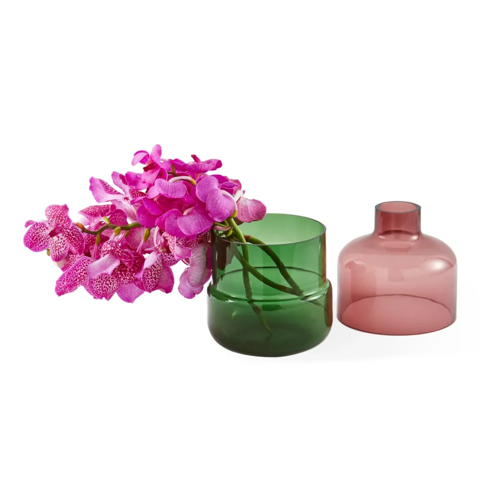 Formy Vase S Rosa und Grün