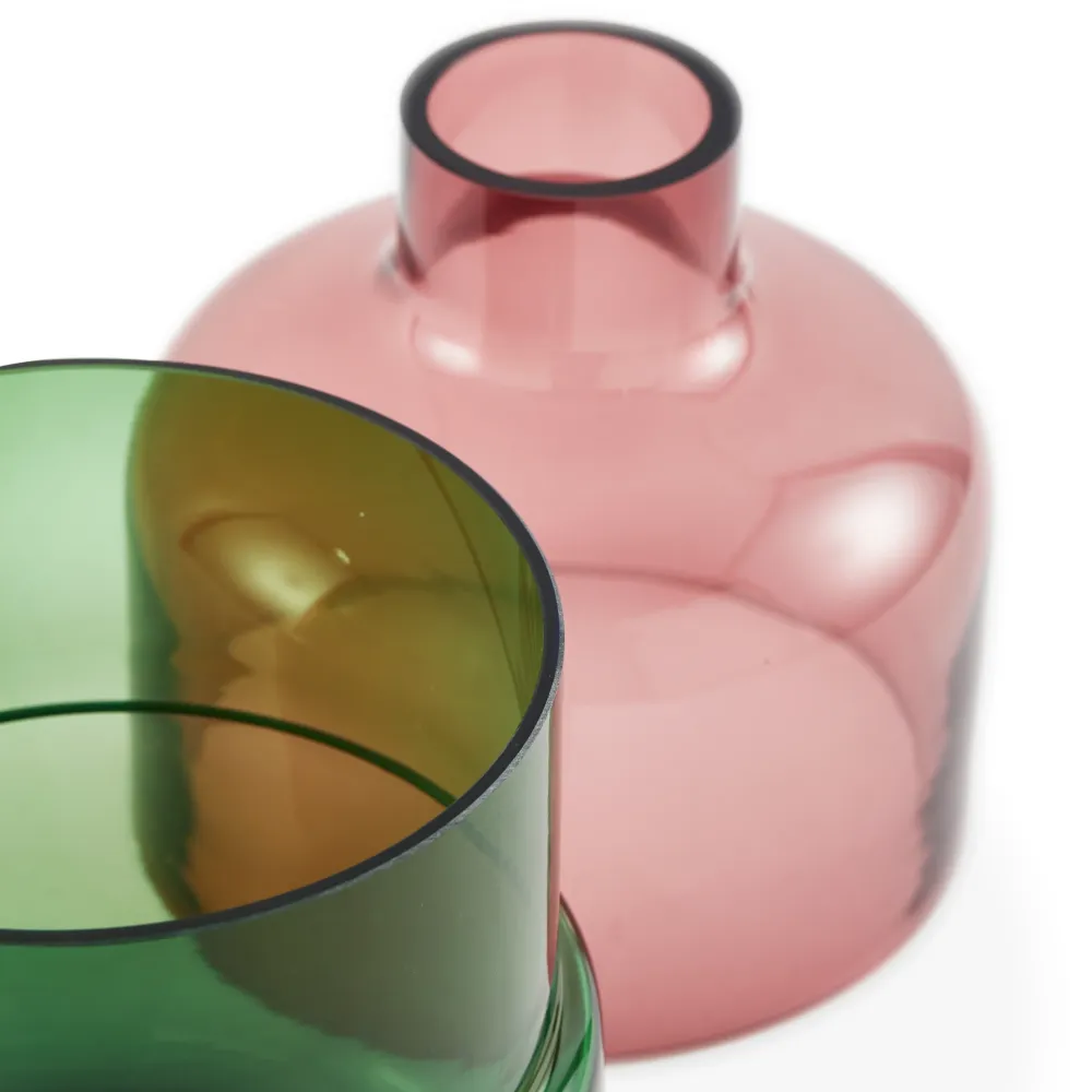 Formy Vase S Rosa und Grün