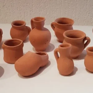 3x Garnelengefäß aus Ton terra Amphore Vase Krug Höhle Garnelen Krebse Aquarium