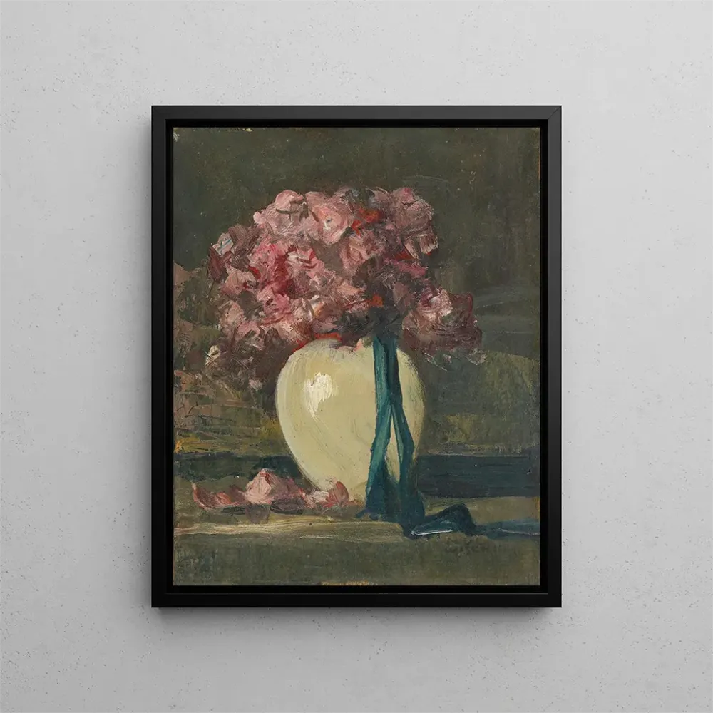 Gemälde Blumenrosen einer weißen Vase - Anton Müller-Wischin | Kunstdruck