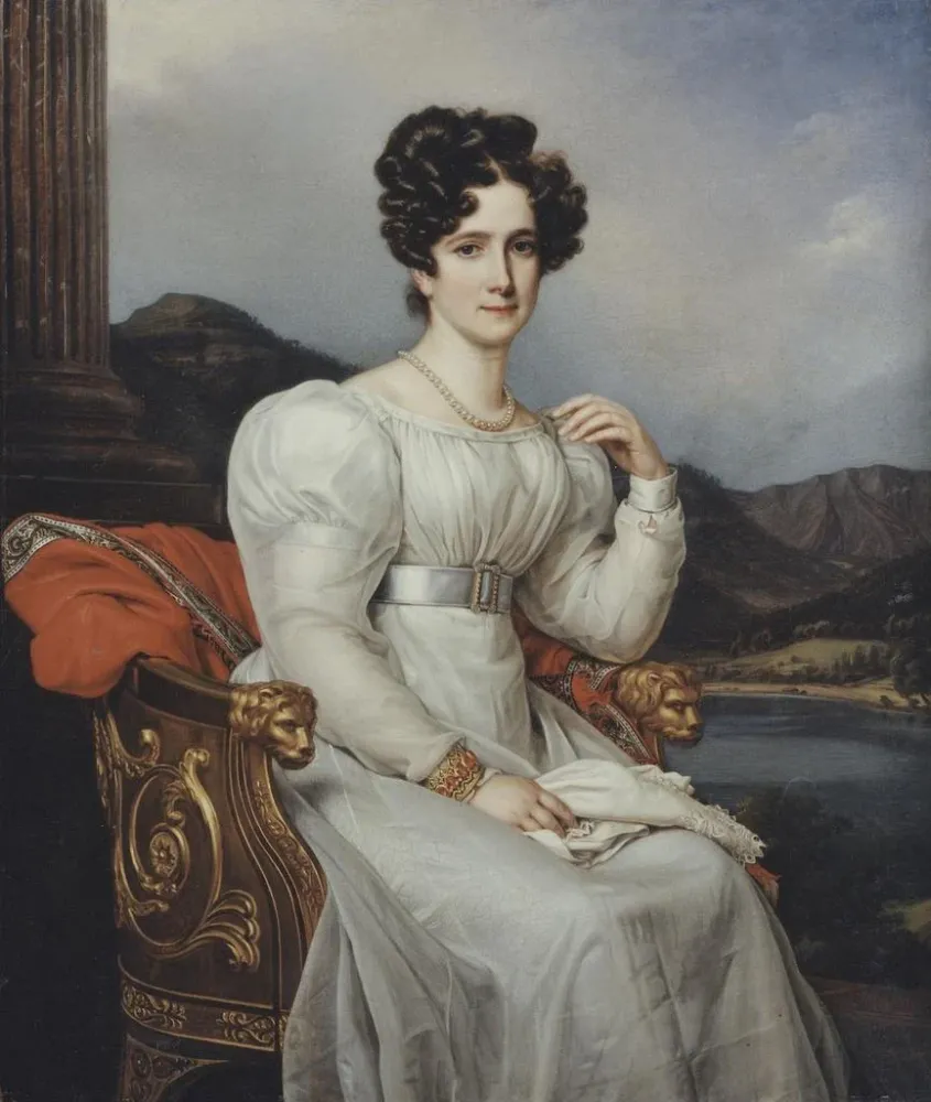 Gemälde Fredrika Dorotea Vilhelmina (1781 - 1826), Königin von Schweden - Joseph Karl Stieler | Kunstdruck