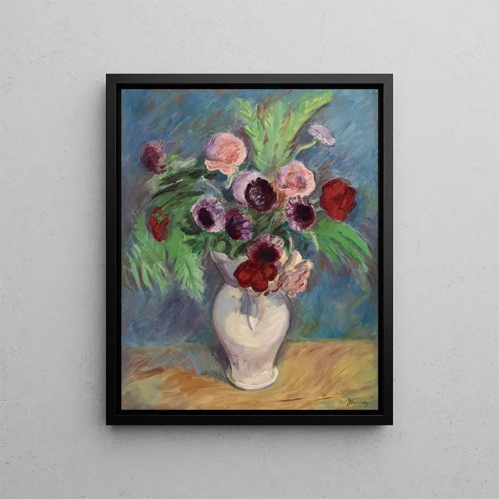 Gemälde Natur stillleben mit Blumen einer Vase - Bernard Meninsky | Kunstdruck