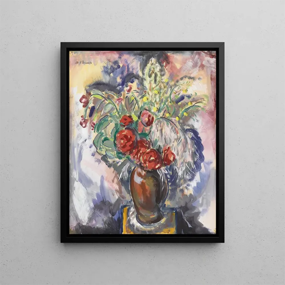 Gemälde Naturmorte mit Rosen einer Vase - Alfred Henry Maurer | Kunstdruck