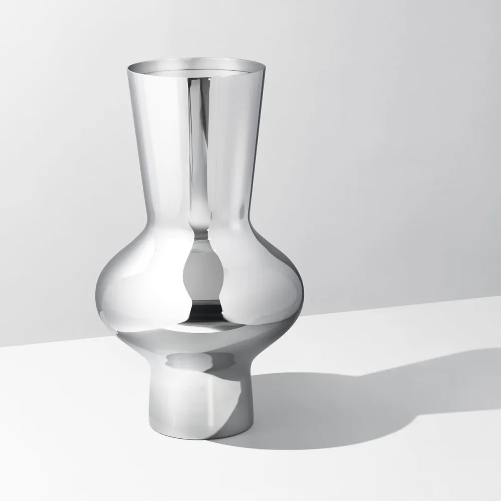 Georg Jensen - Alfredo Vase Edelstahl