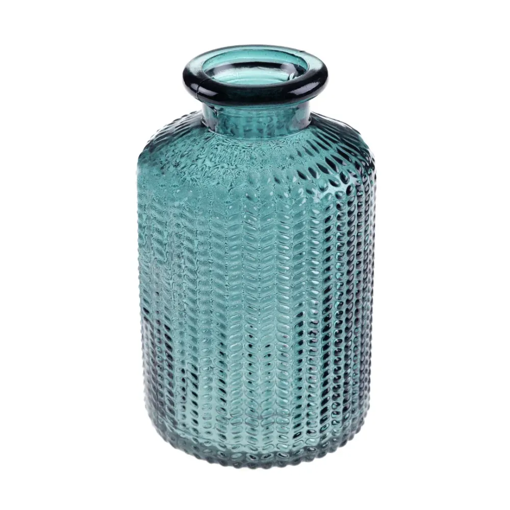 Glas Vase petrol (1 Stück)