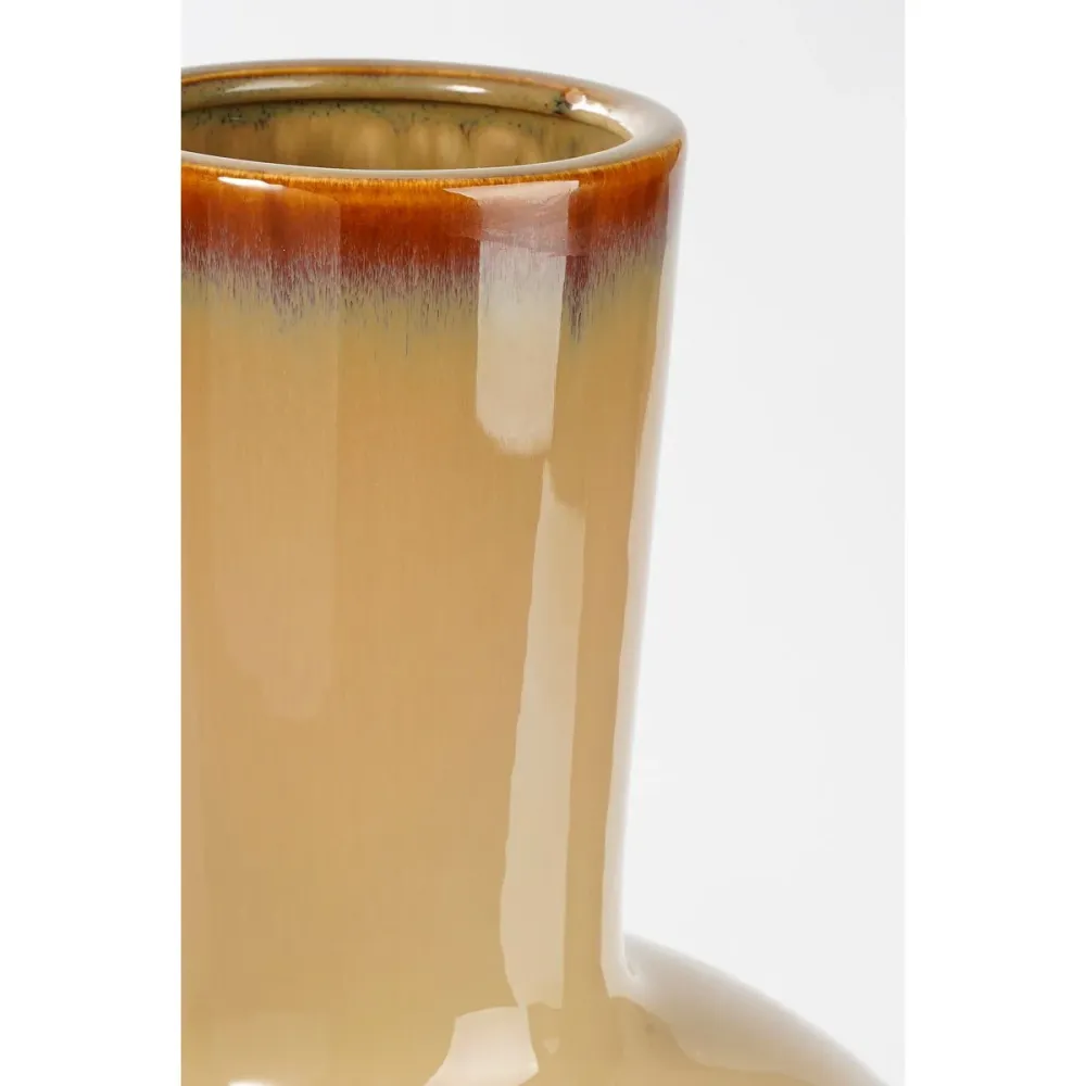 Glimmerdekorationen - Holm Vase - H42 x Ø28 cm - Keramik - Creme