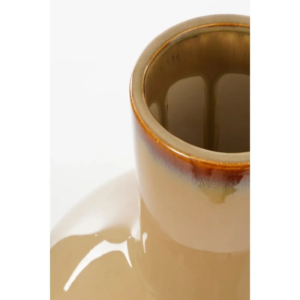 Glimmerdekorationen - Holm Vase - H42 x Ø28 cm - Keramik - Creme