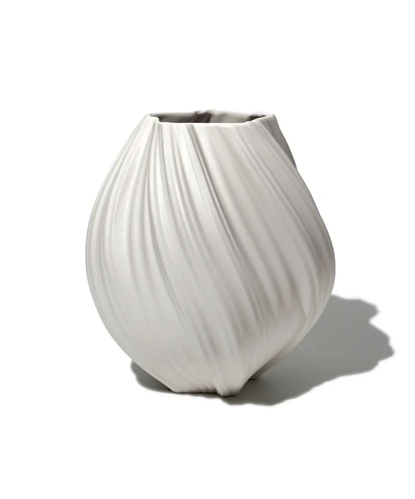 Große Keramik Vase Cremeweiß | Flora