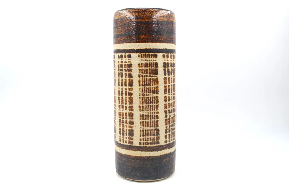 Große XL Vintage VEB Keramik Coswig Vase 1970s DDR Vintage handgefertigte modernistische Studiokeramik Vase - Ostdeutsches...