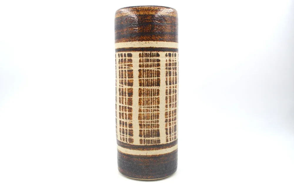 Große XL Vintage VEB Keramik Coswig Vase 1970s DDR Vintage handgefertigte modernistische Studiokeramik Vase - Ostdeutsches...