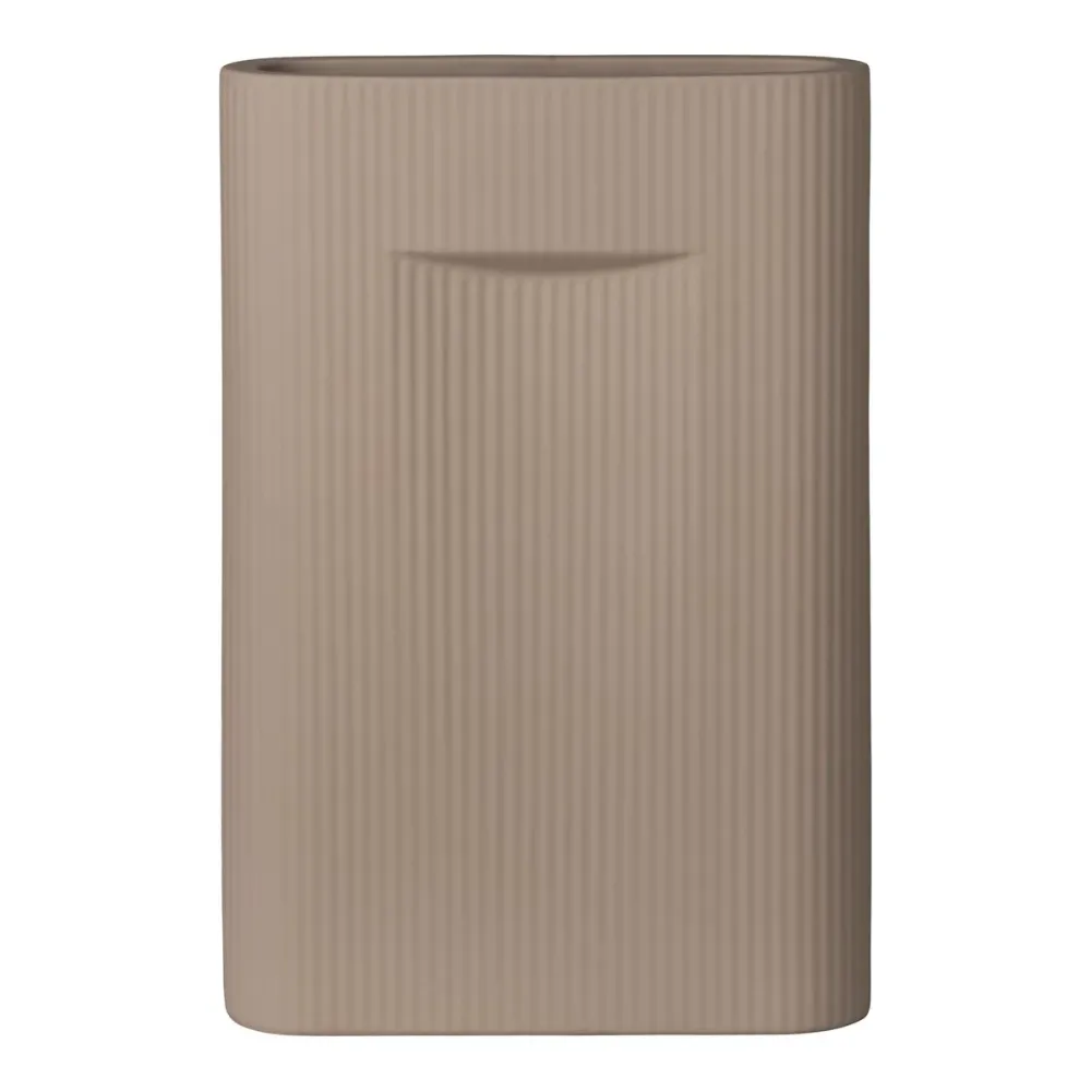 House Nordic - Vase - Vase aus Keramik, braun, 24x8,5x35,5 cm