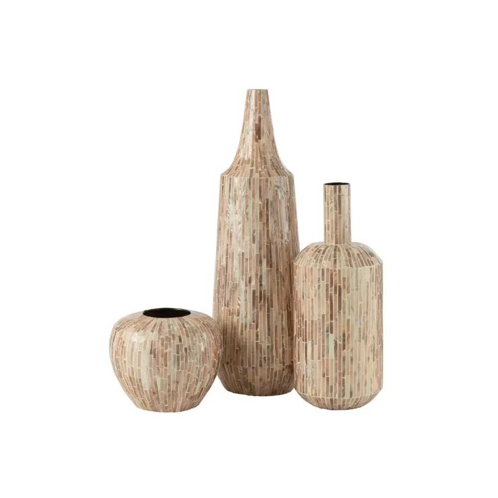 J-Line - Vase 'Nuye' (Beige, Papier)