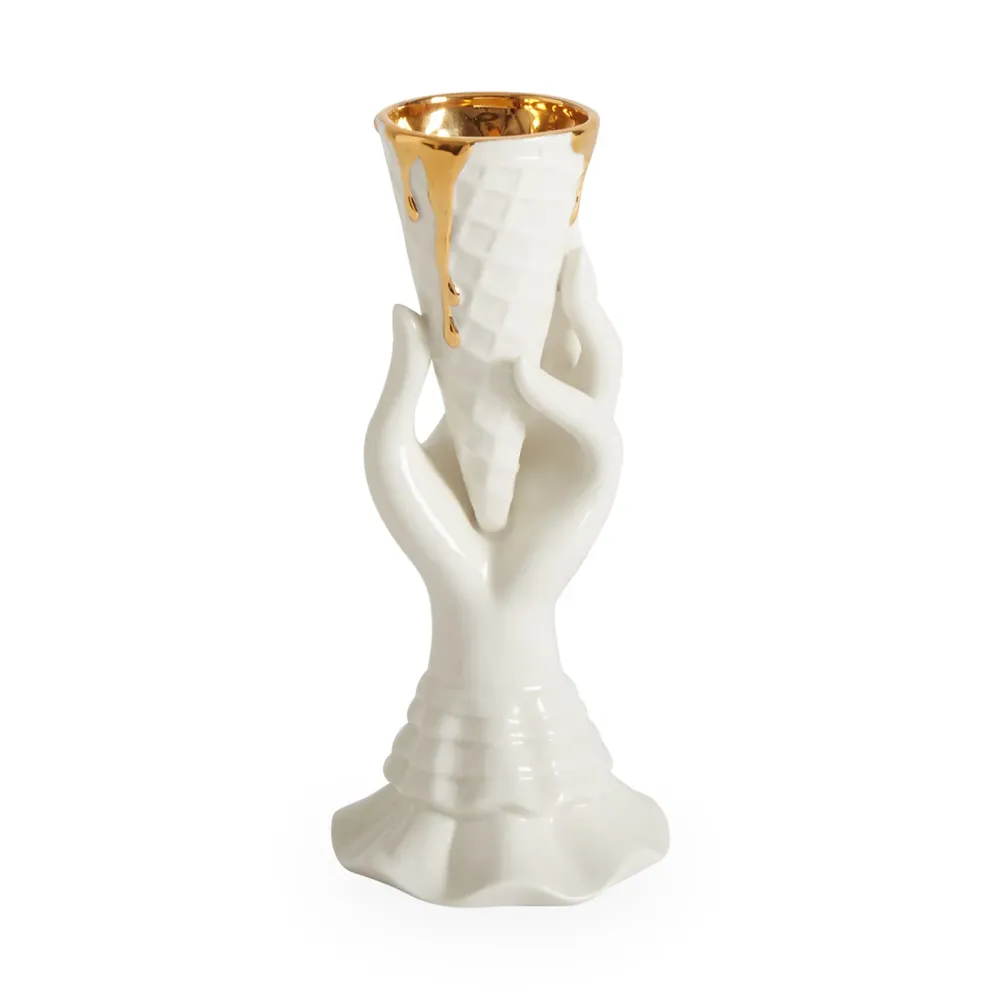 Jonathan Adler Vase Gilded Muse I-Scream | Glänzend Gold