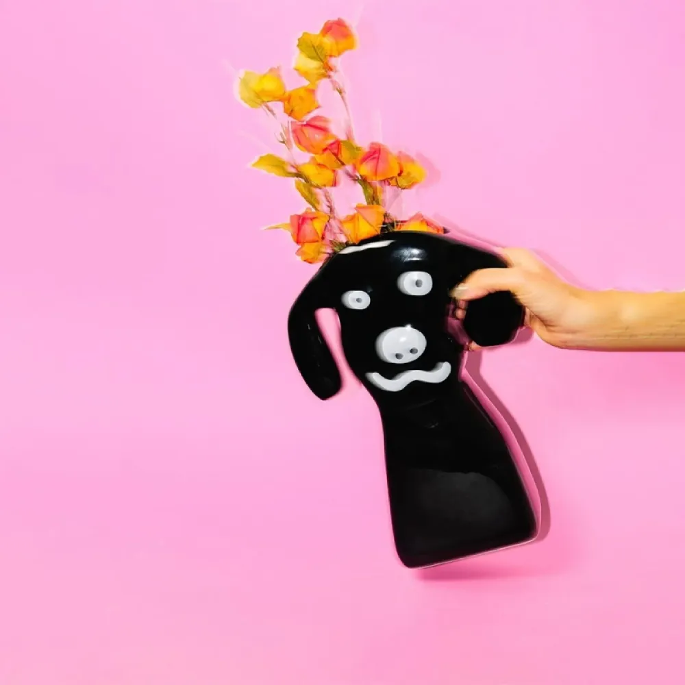 KRITTERS DALILA Vase schwarz