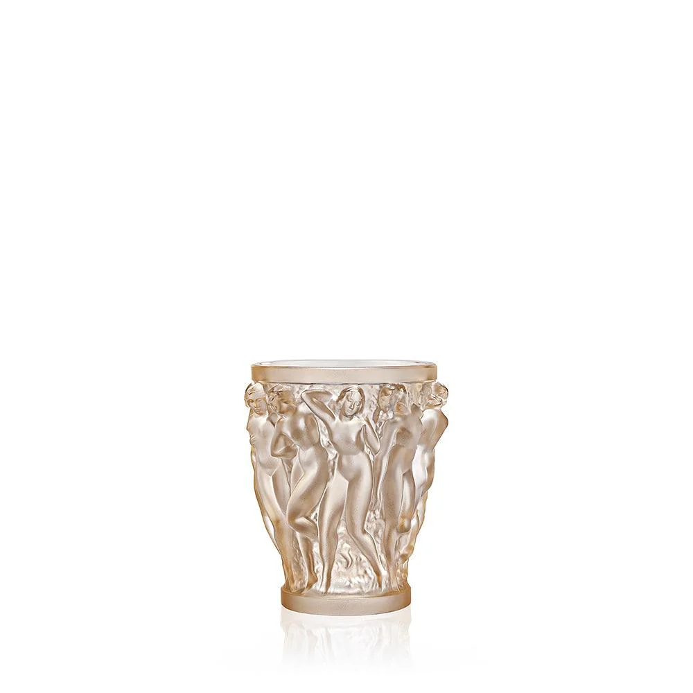 Lalique Bacchantes SS Gold Lustre Vase 10547600