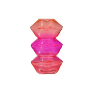 L´amour, Vase, Lippen, orange, pink, gs