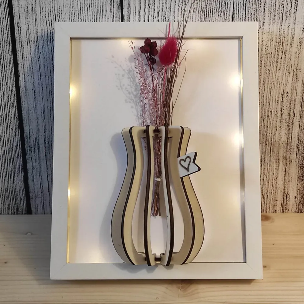 Laserdatei Frühlingsboten Vase