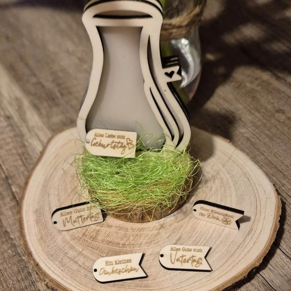 Laserdatei Frühlingsboten Vase