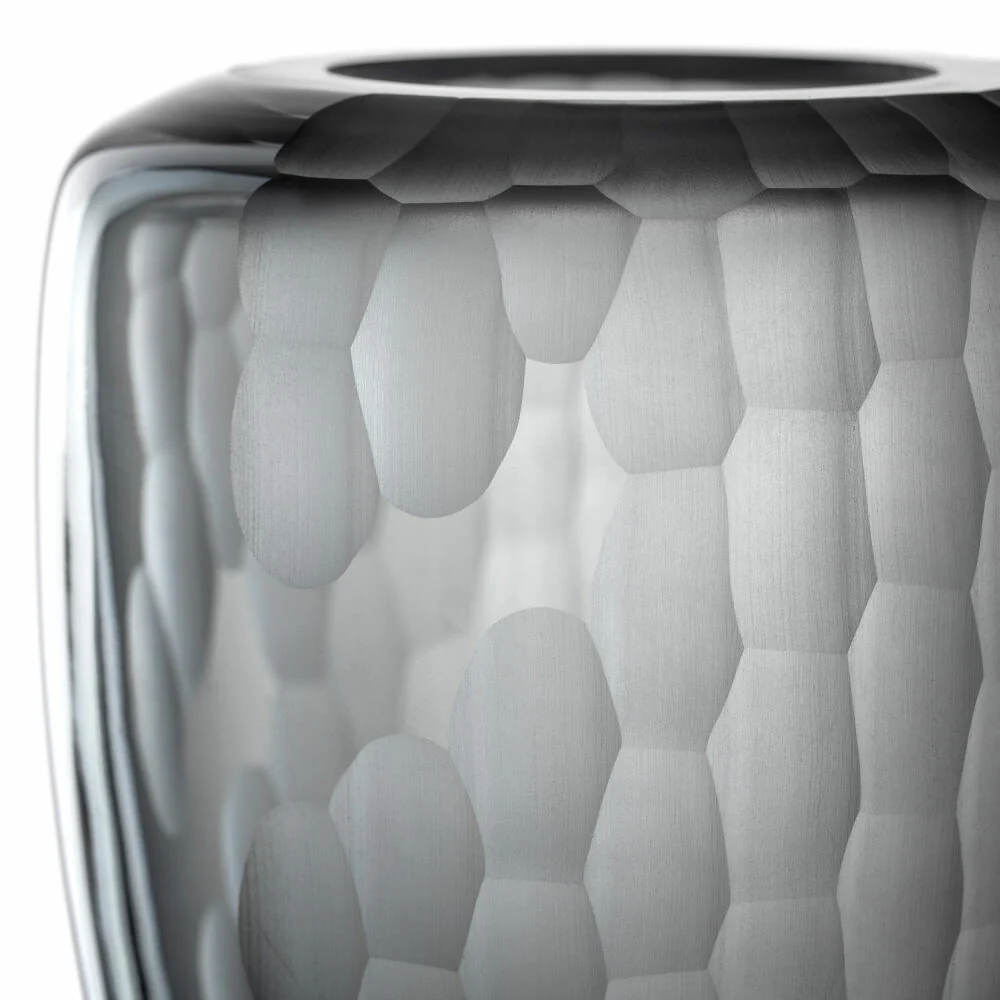 Leonardo Vase Bellagio, Blumenvase, Dekovase, Glas, Anthrazit, 22 cm, 036448