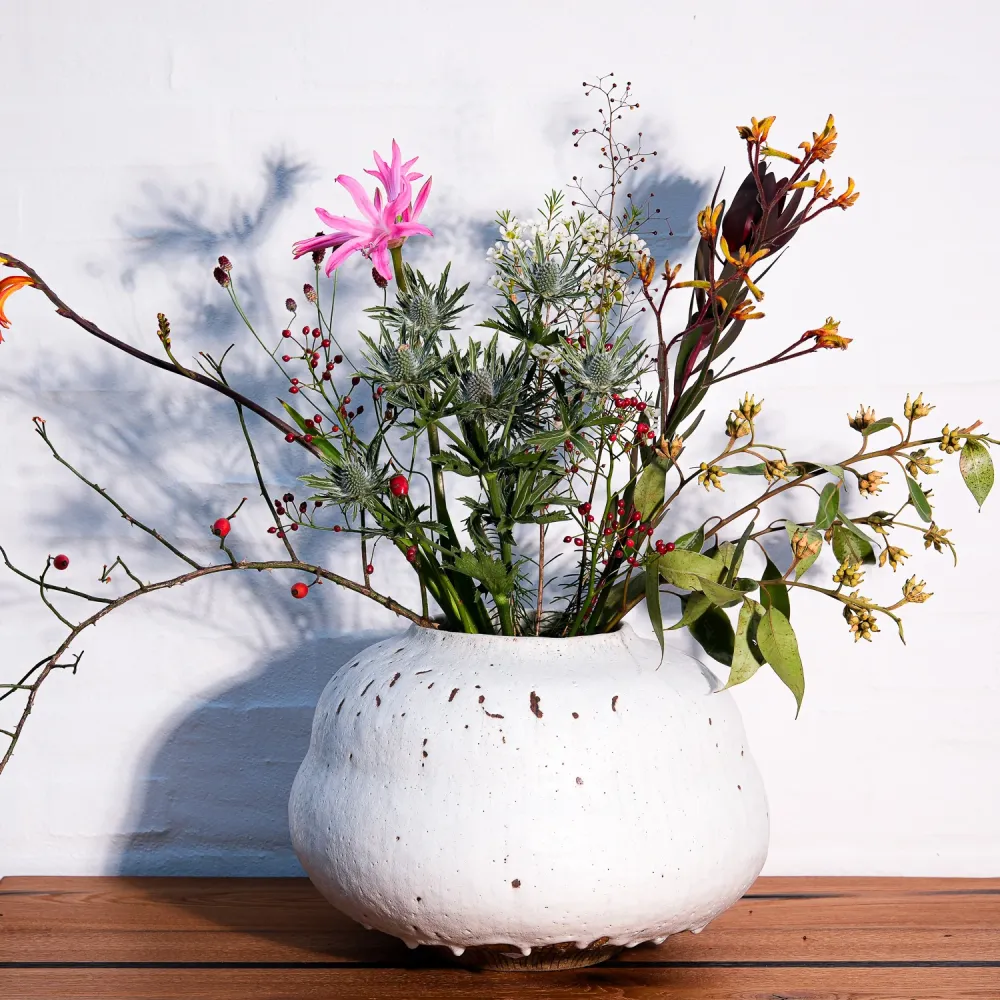 Lotte Buur, Vase, Steinzeug | weiß (LB01)