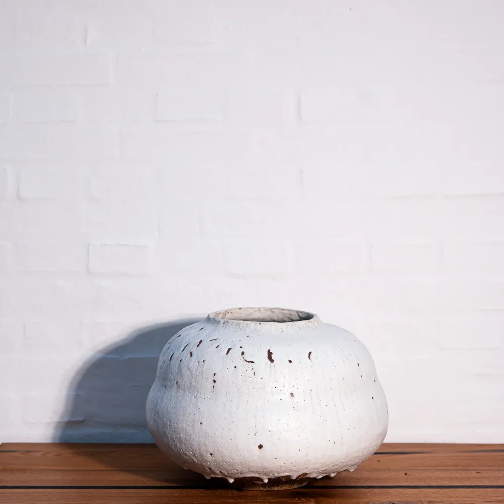 Lotte Buur, Vase, Steinzeug | weiß (LB01)