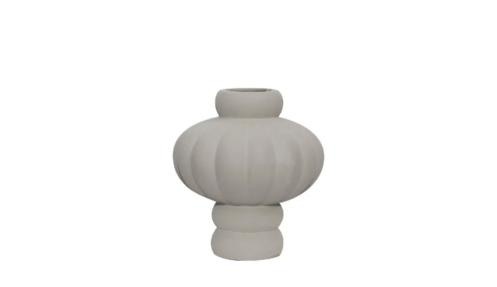 Louise Roe Balloon 02 Vase Keramik | sandgrau