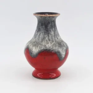 Mid-Century Modern WGP Fat-Lava Bay Keramik Pop-Art Vase 66-14 1960s Bodo Mans Design - westdeutsche Kunstkeramik