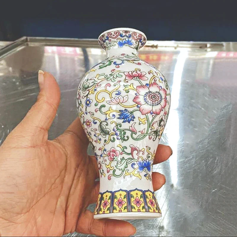 Mini Blume Vase Keramik Blau Und Weiß Vase Wohnkultur Wohnzimmer Dekoration Tisch Schreibtisch Kunst Chinesische Emaille V...