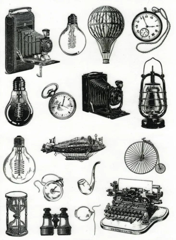 Motiv Transparentpapier A4 - Old objects
