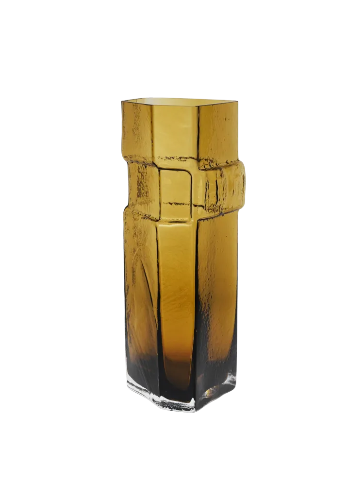 Muro Vase - Large - Recycled Amber