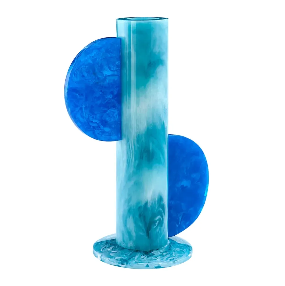 MUSTIQUE CYLINDER VASE türkis-blau