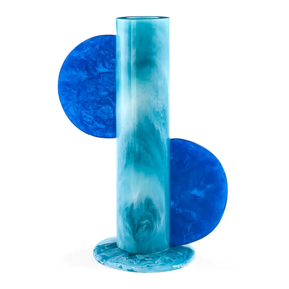 MUSTIQUE CYLINDER VASE türkis-blau