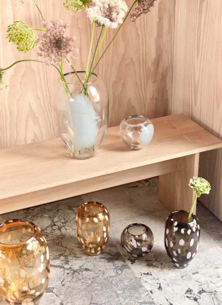 OYOY living design, Vase JALI-medium, 'Amber'