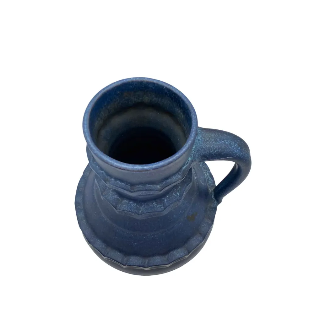 PFRONTNER Keramik Vase blau 70er Jahre