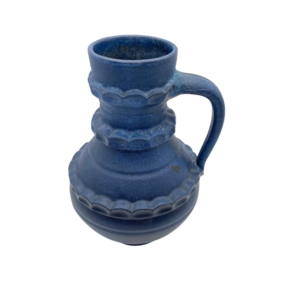 PFRONTNER Keramik Vase blau 70er Jahre