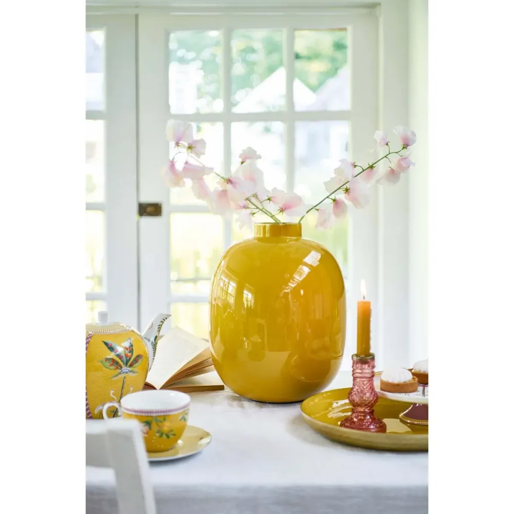 Pip Studio - Vase Metall Ocker 32cm