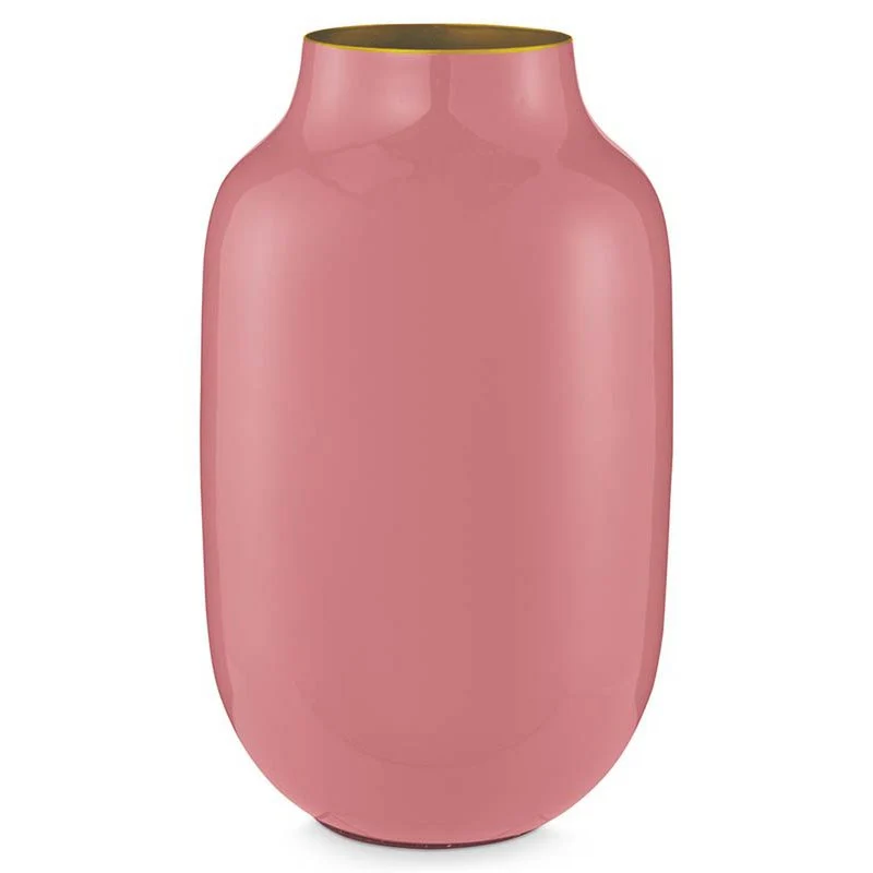 Pip Studio - Vase Metall Oval Altrosa 30cm