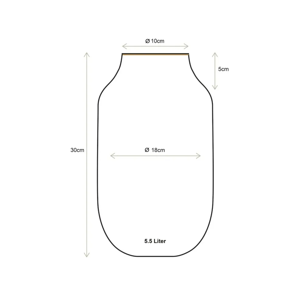 Pip Studio - Vase Metall Oval Altrosa 30cm
